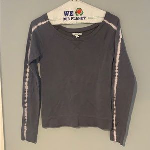 Grey and pink comfy long sleeve shirt